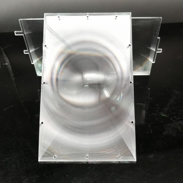 Generic Southst 2pcs/set Rec Optical Plastic Fresnel Lens With HD 4 Inch Diy Projector Kit Lens (Color: Clear/Thickness: 1.6mm)