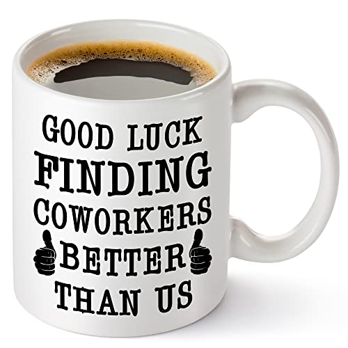 TRDSEDSW Coworker Leaving Funny 11 oz Coffee Mug - Farewell & Goodbye Gift for Coworkers, Boss & Friends