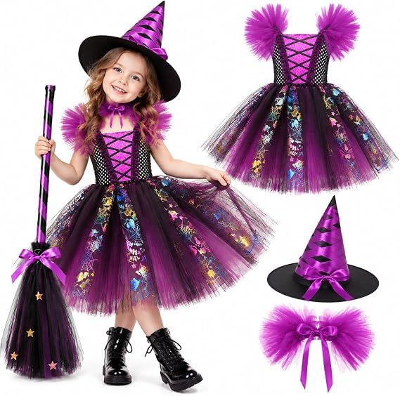 Witch Costume Kids Girls Halloween Costumes for Kids
