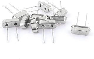 Aexit 10 Pcs Passive Components HC-49S 11.0592MHZ 20PF DIP 2pole Crystal Oscillators Crystals Silver Tone