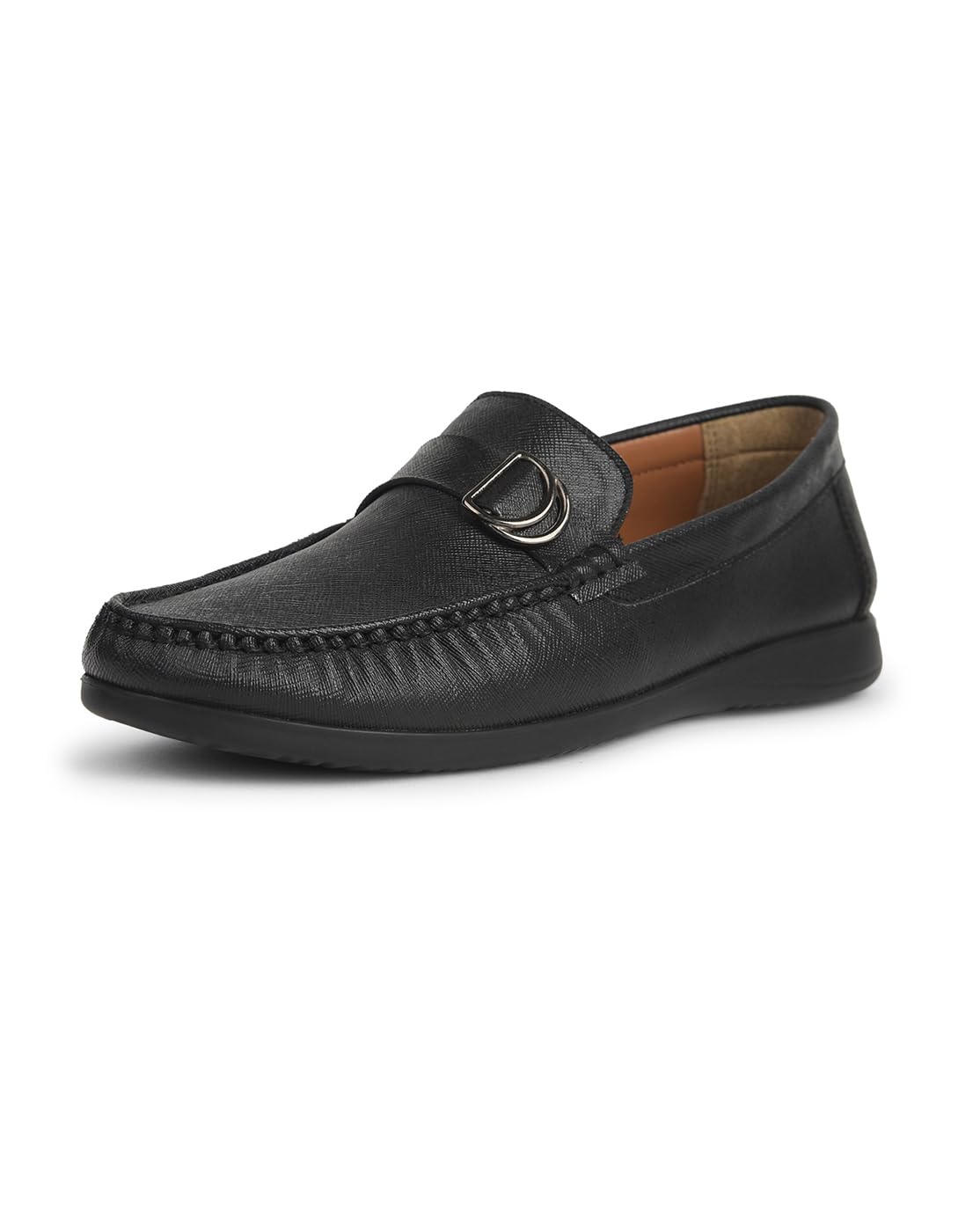 James Saddle,Black Men's Formal Slipon Shoes-image-43