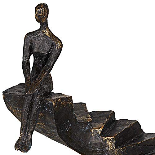 Escultura de bronce Kensington Hill 13.75 pulg alto miniatura 6