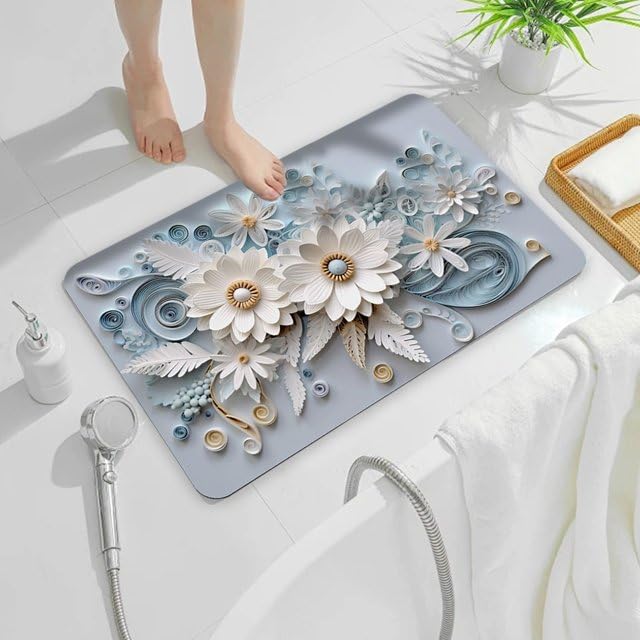 Image of Arviz Welcome Doormat for Home Entrance, 3D Beach Welcome Door Mat, Rubber Water Absorbent Mats for Bathroom Door Mat, Dirt Trapping Entryway Rug for Bathroom, Home, Office