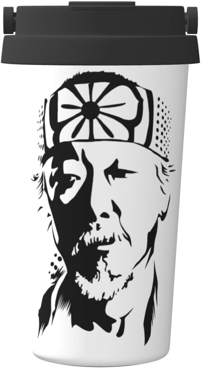 Mr Miyagi タンブラー コーヒーカップ 水筒 マグボトル ボトル 広口 ステンレス ふた付き 携帯マグ 保温保冷 車載用 お