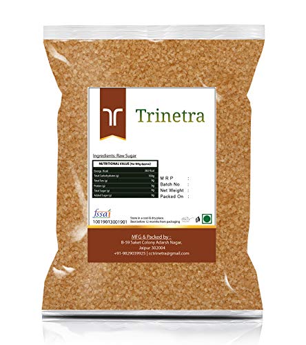 Image of Trinetra Desi Khand (Raw Sugar /Khandsari) | Unrefined & Healthier Alternative | 250g