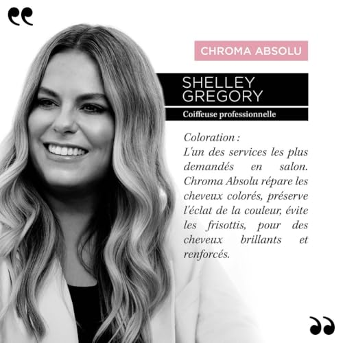 KERASTASE Chroma Absolu - Bain Chroma Respect - Shampoing Hydratant & Protecteur - Préserve 92 % de L'Intensité de la Couleur - 74 % de Brillance en Plus - Cheveux Colorés ou Sensibilisés - 250 ml