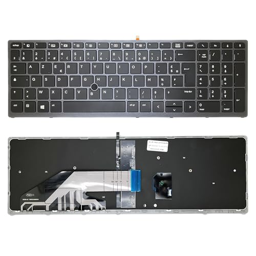 Clavier AZERTY HP ZBook 15 G4 15 G3 17 G3 NSK-CZ0BC 0F rétro-éclairé