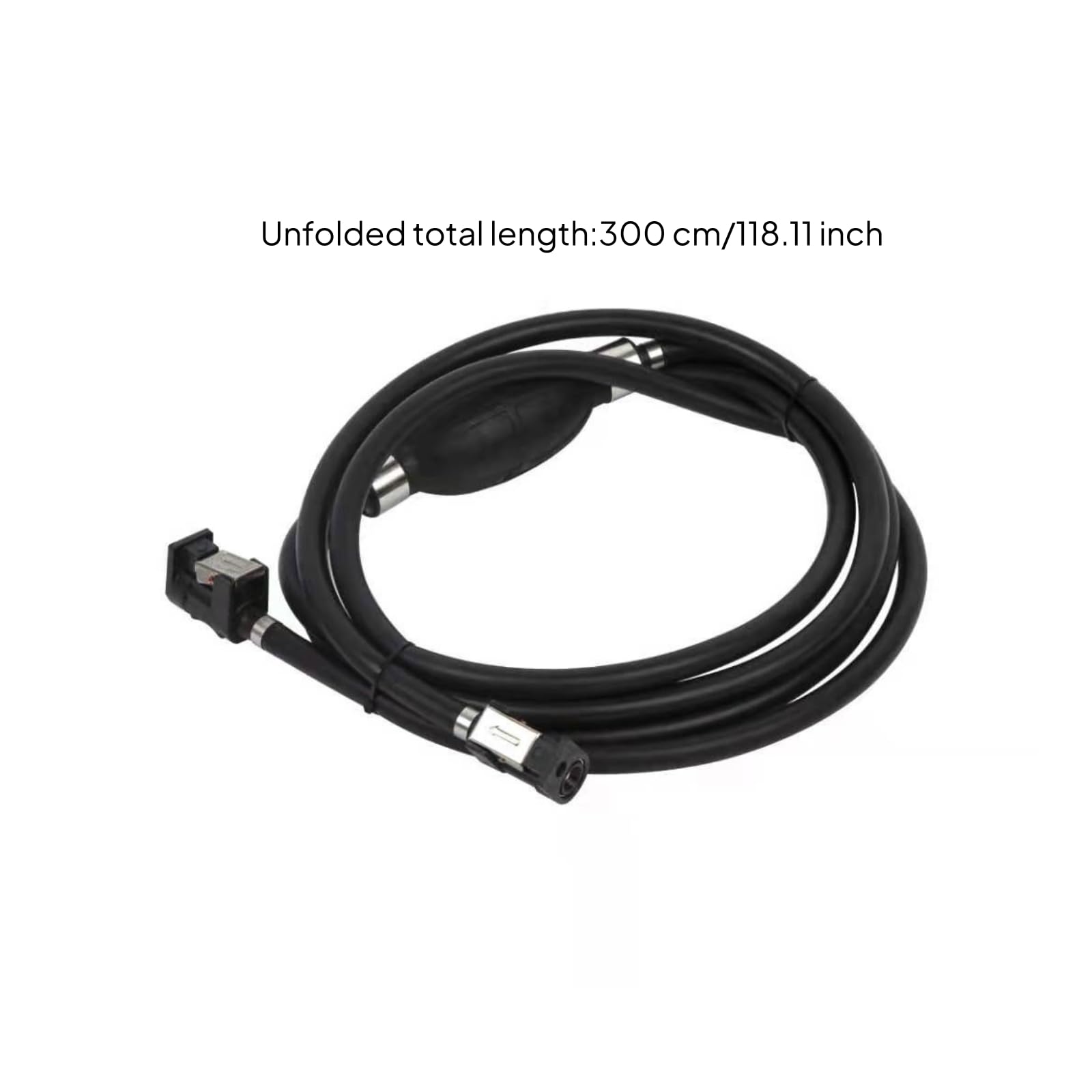 Contenitore Carburante Marino Linea Carburante Fuoribordo Primer Serbatoio Benzina Accessorio Nautico in Gomma E Plastica con Connessioni