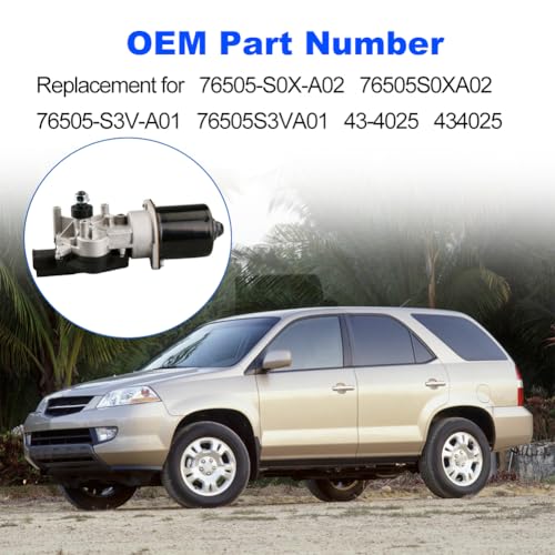 Image of Front Windshield Wiper Motor Compatible with Acura MDX 2001-2004