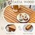 Devoko 4 Pieces Acacia Wood Patio Conversation Sets, Patio Furniture Set with Hand Woven Rope Seats and Back, Outdoor Chair and Table Set for 4 for Balcony, Backyard, Deck, Poolside