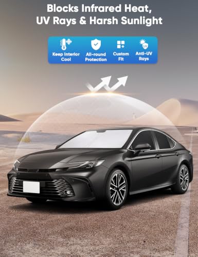 Image of EcoNour Windshield Sun Shade Fit for Toyota Camry 2025 2026