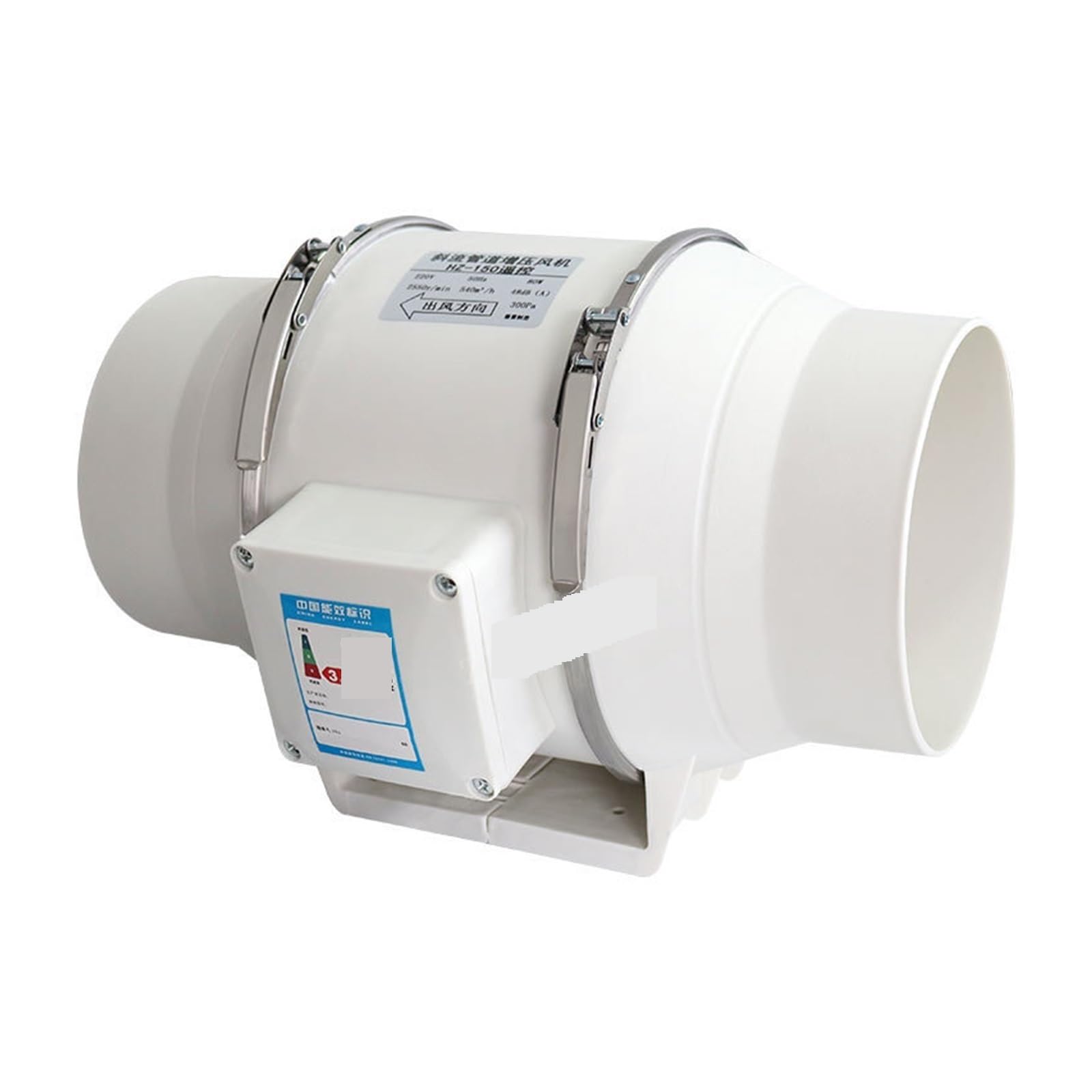 Ventilatore 3/4/5/6 Pollici A Basso Rumore Tubo Condotto Ventilatore Del Flusso D'aria La Di Scarico Cucina Bagno Ventilazione Estrattore Potente Atti Fan(6inch)