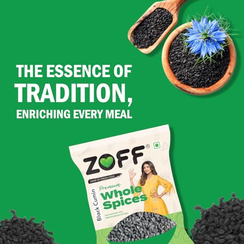 Image of Zoff Kala Jeera /Black Cumin Seeds Premium Spice For Cooking & Wellness - 100% Pure & Natural - 50 Gram (Pack of 3)