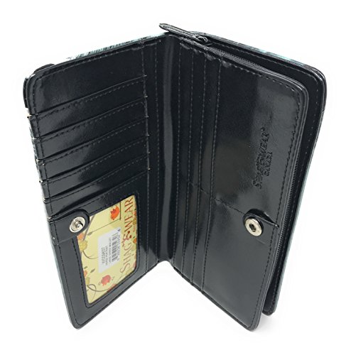 Shag Wear Horse Portrait Large Wallet for Women and Teen Girls Vegan Faux Leather 7"3