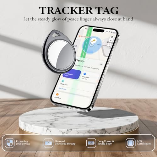 Image of Air Tracker Tags-4 Pack Work with Apple Find My (iOS Only) 100dB Sound