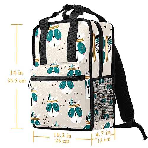 Sac à dos panda pour garçons multicolore de 35.5 cm