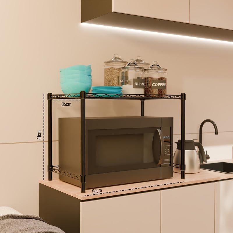 Image of 1-Shelve Heavy Duty Steel Storage Rack | Multipurpose Shelving Unit for Kitchen, Home & Utility