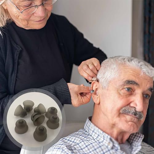 Image of 6PCS Universal Hearing Aid Accessories, Silicone Ear Tips & Domes, Soft and Durable Replacement Set for Hearing Aids & Accessories Maintenance