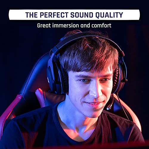 KLIM Rush - Xbox One -headset met microfoon + compatibel met PC MAC PS4 Nintendo Switch iOS Android + 3,5 mm Jack Plug + Gaming -hoofdtelefoon + comfortabele en verstelbare gaming -headset + Nieuw - Afbeelding 3