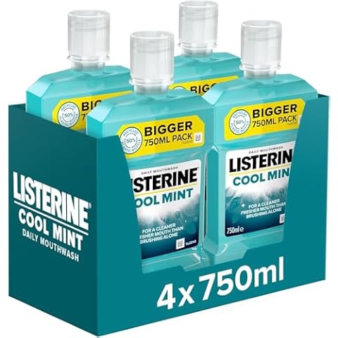 Listerine Cool Mint Mouthwash Pack of 4 Cover