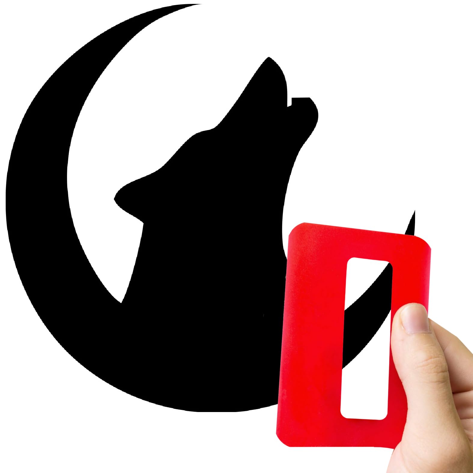 Wolf Moon Decal Sticker, Wolf Campervan, Motorhome Vinyl Sticker Decal
