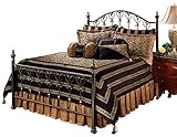 Hillsdale Furniture Huntley Bed Set with with Rails, Queen, Bronze