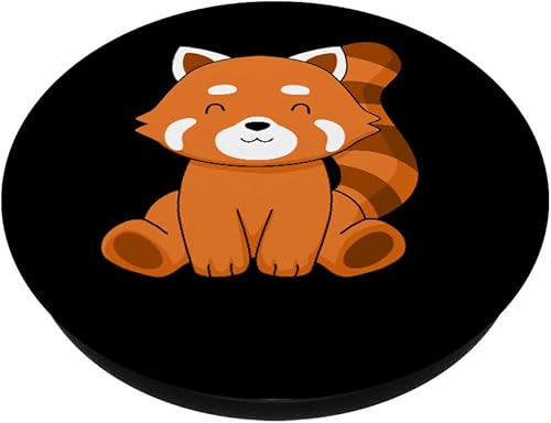 Miniatura 2 de Red Panda Regalo Niños Mujeres Hombres Kawaii Rojo Panda PopSockets PopGrip Agarre intercambiable para teléfonos y tabletas