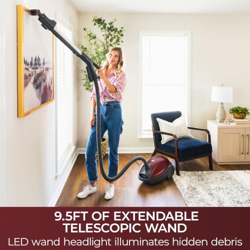Kenmore Elite 700 Series Bagged Canister Vacuum with Hair Eliminator | Pet Friendly Design, 2-Motor Powerful Suction, HEPA and Auto Cord Rewind for Carpets, Hard Floor and Upholstery - 81715 - image 7