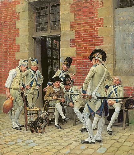Toile Peinture Murale Portrait du Sergent Meissonier Décoration Salon 60x90cm