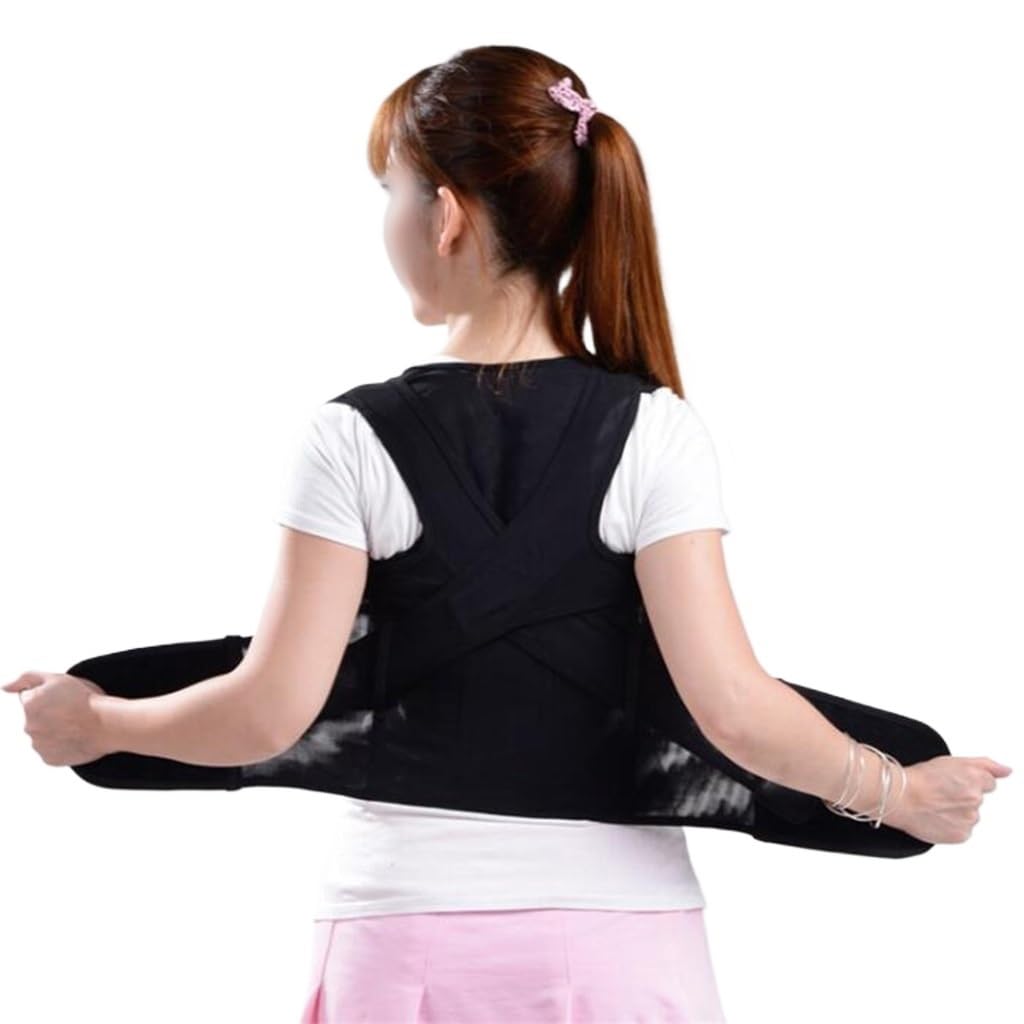 Back Posture Corrector Invisible Clavicle Support Brace Shoulder Neck Relief Adult Kyphosis(M Code)