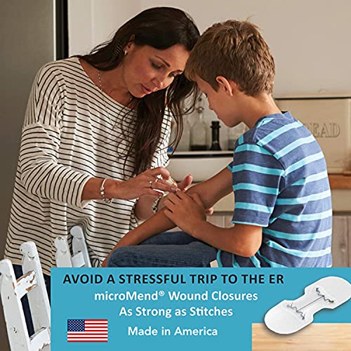 Micromend Emergency Wound Closures Surgical Quality Laceration Repair Without Stitches - Think Ahead - Be Prepared - Add To Your Survival Kit, Camping Gear (Multi Pack - 3 Packs Of 2 Medium Devices) #TOP2
