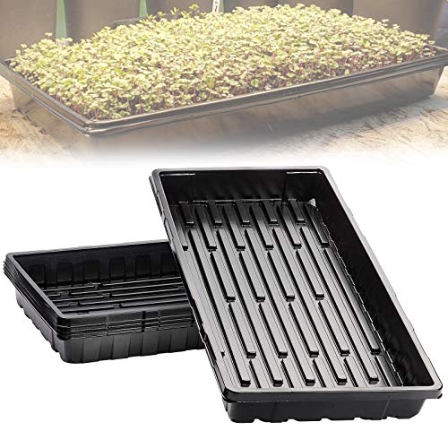 Plateau de semences en plastique pour culture hydroponique, germination des plantes, design sans trous pour une croissance efficace des semis