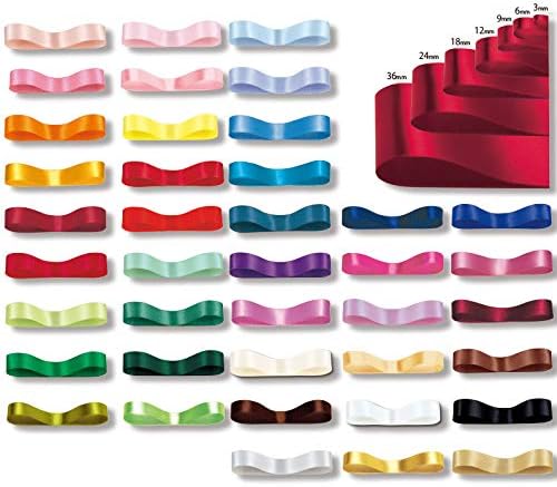 HEIKO ヘイコー シングルサテンリボン 幅3mm×20m巻 片面 シロ 【リボン】 シングルサテンリボン 36ｍｍ×20ｍ サーモン 2巻セット