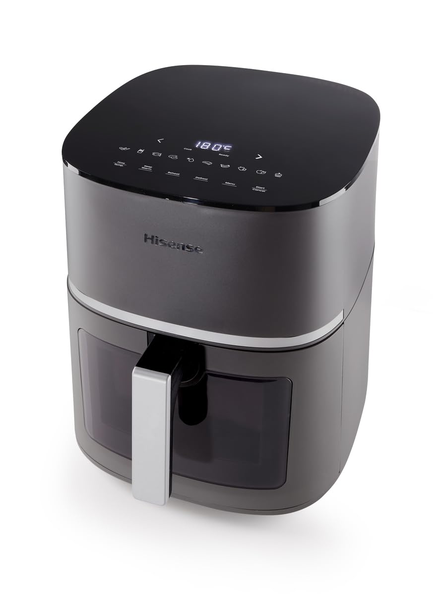 Hisense HAF1900D - 10 programmi automatici, temperatura 40-200°C, 7L, potenza massima 1800W, display LED e comandi touch, finestra