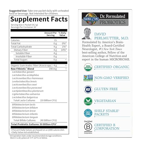 Garden of Life Dr. Formulated Fitbiotic Probiotics Powder, 20 Packets - image 6