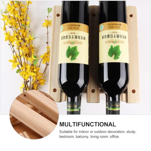 Soporte de madera para 2 botellas de vino miniatura 7