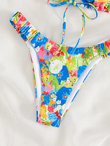SOLY-HUX-Womens-2-Piece-Swimsuit-Floral-Print-Bikini-Set-Halter-Triangle-Bathing-Suits