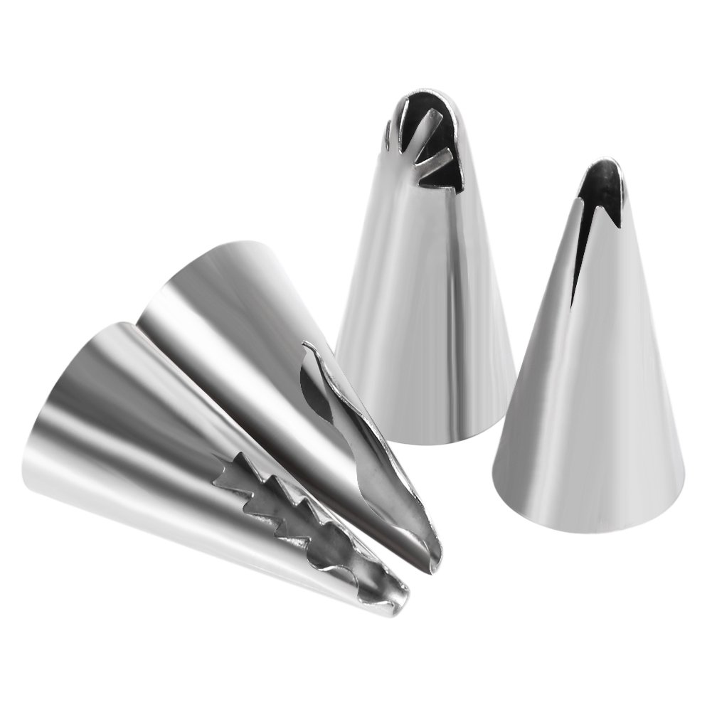 Cake Icing Nozzles Tool Seamless Tip Piping Tip Tips Stainless Steel Ruffle Utensil 7Pcs Pipping Tip Tool Tool Ruched Ruffled for Icing Dispensers