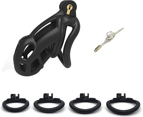 Negro PláStico Deportes Y Fitness Jaula Protectora, úNica Forma Profesional Birdcage, CóModo De Usar, 4 Anillos De Diferentes TamañOs, 1 Llave-K9