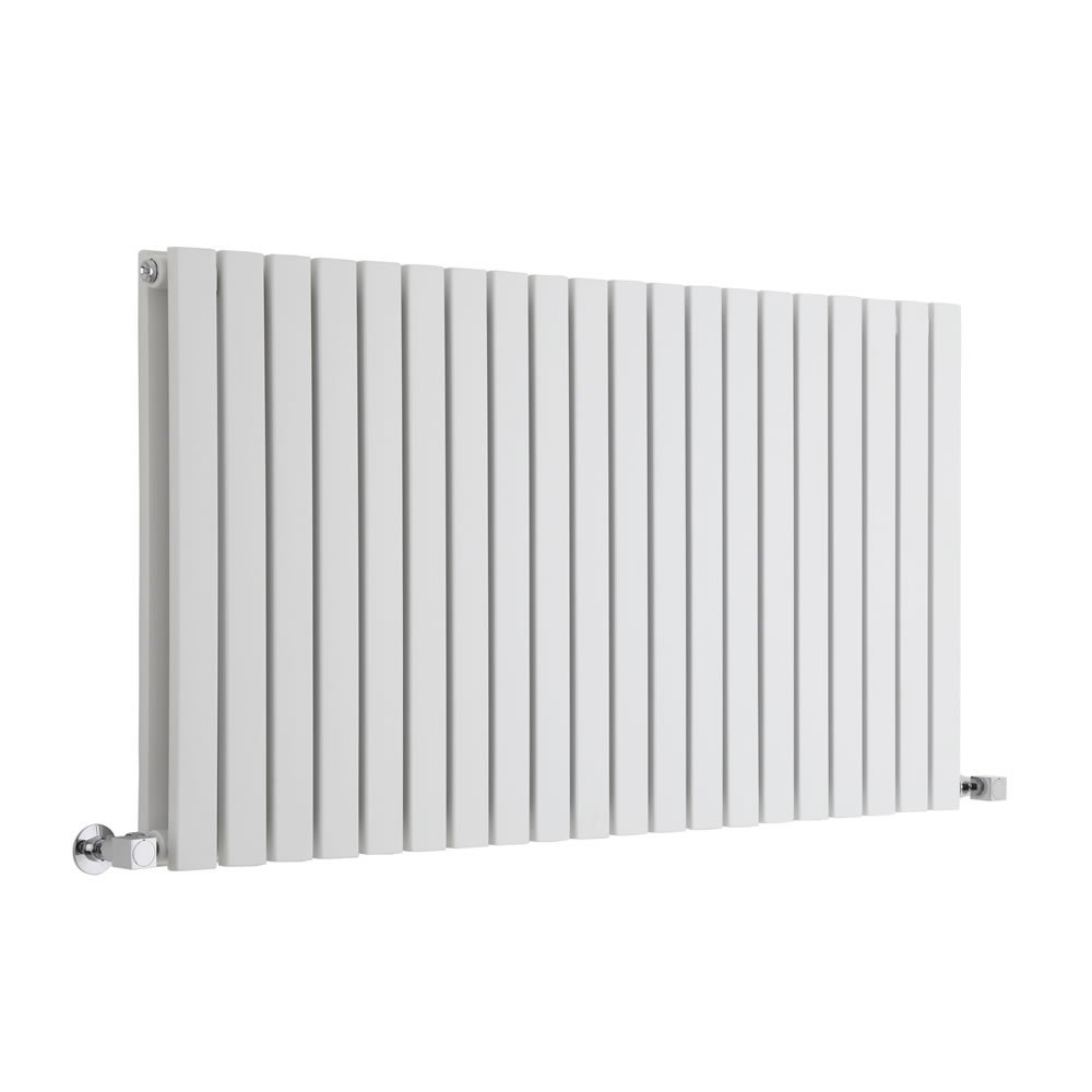 Milano White Horizontal Double Flat Panel Radiator 635 X 1180Mm