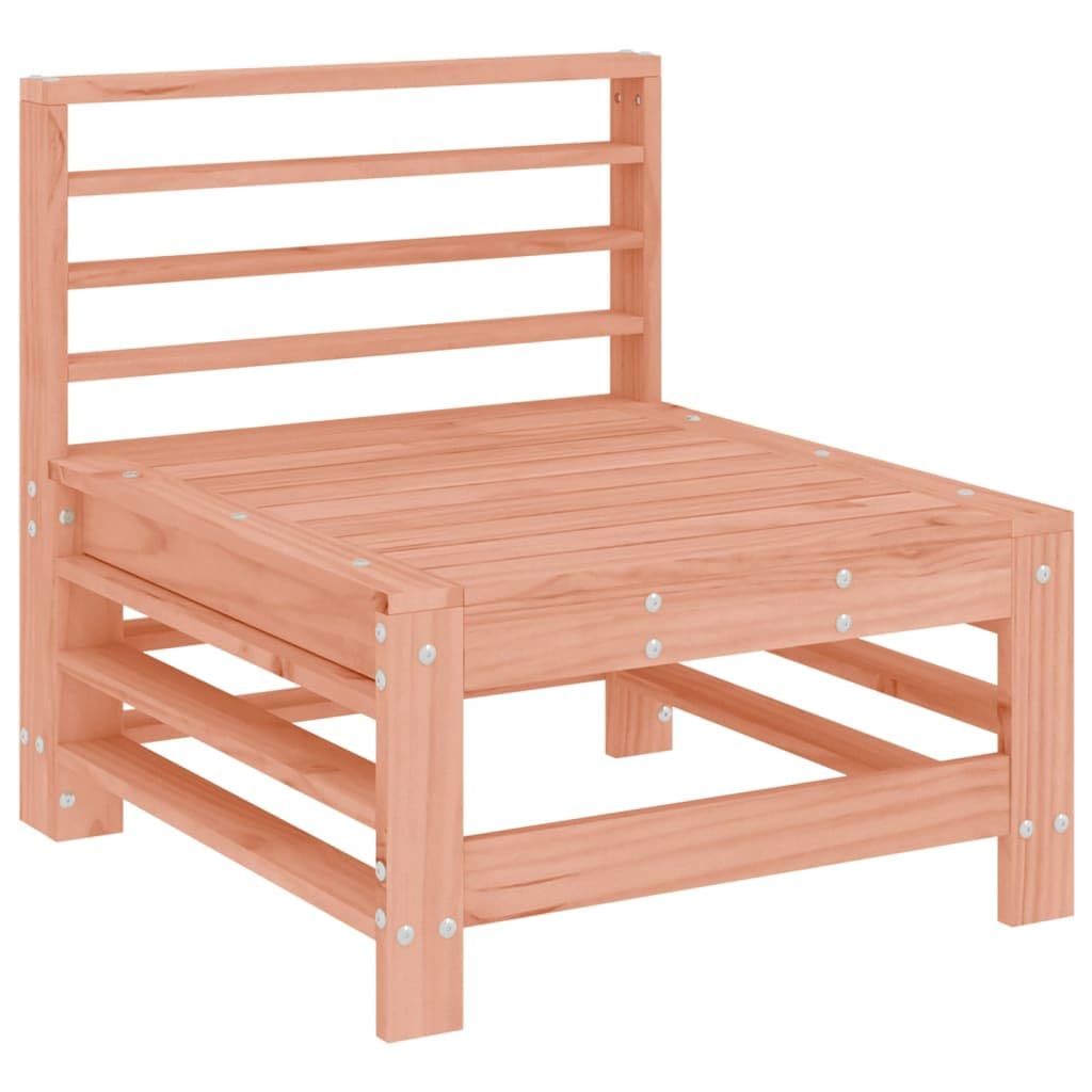 Set Salotto da Giardino 3 pz in Legno Massello Modulare Balcone | Salotto da esterno componibile con schienale per patio veranda e terrazza, struttura robusta per relax in famiglia.