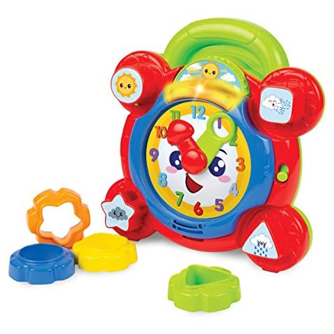 Winfun Time For Fun Learning Clock | A Fun Interactive Way To Learn To Read The Time | Movable Hands And Sound Effects | Suitable For Boys And Girls Aged 3 Months And Up Cover