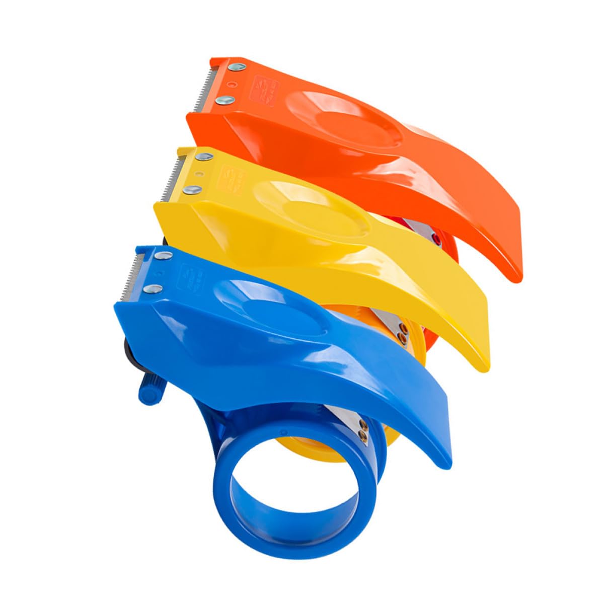 Alasum Dispenser 3 Adesivo Imballaggio per Nastro Plastica da in e Taglierina Ergonomica Sigillatura Confezionamento Efficiente Colore Casuale Scatole