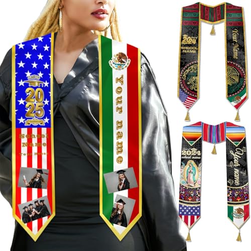 Aokizkdzsw Custom Stole Graduation Personalized 2025?Graduation Sash Class of 2025