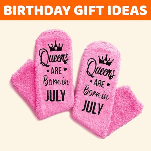 Image of HAPPYPOP Birthday Gifts Ideas for Mom - Pink Month Birthday Socks for Women
