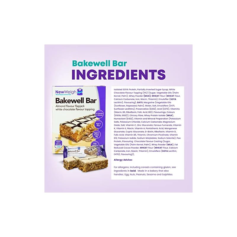 NewWeigh - Meal Replacement Bar, 7 Count - Gluten Free and Suitable for Coeliacs & Vegetarians - High Fibre & High Protein - Image 5