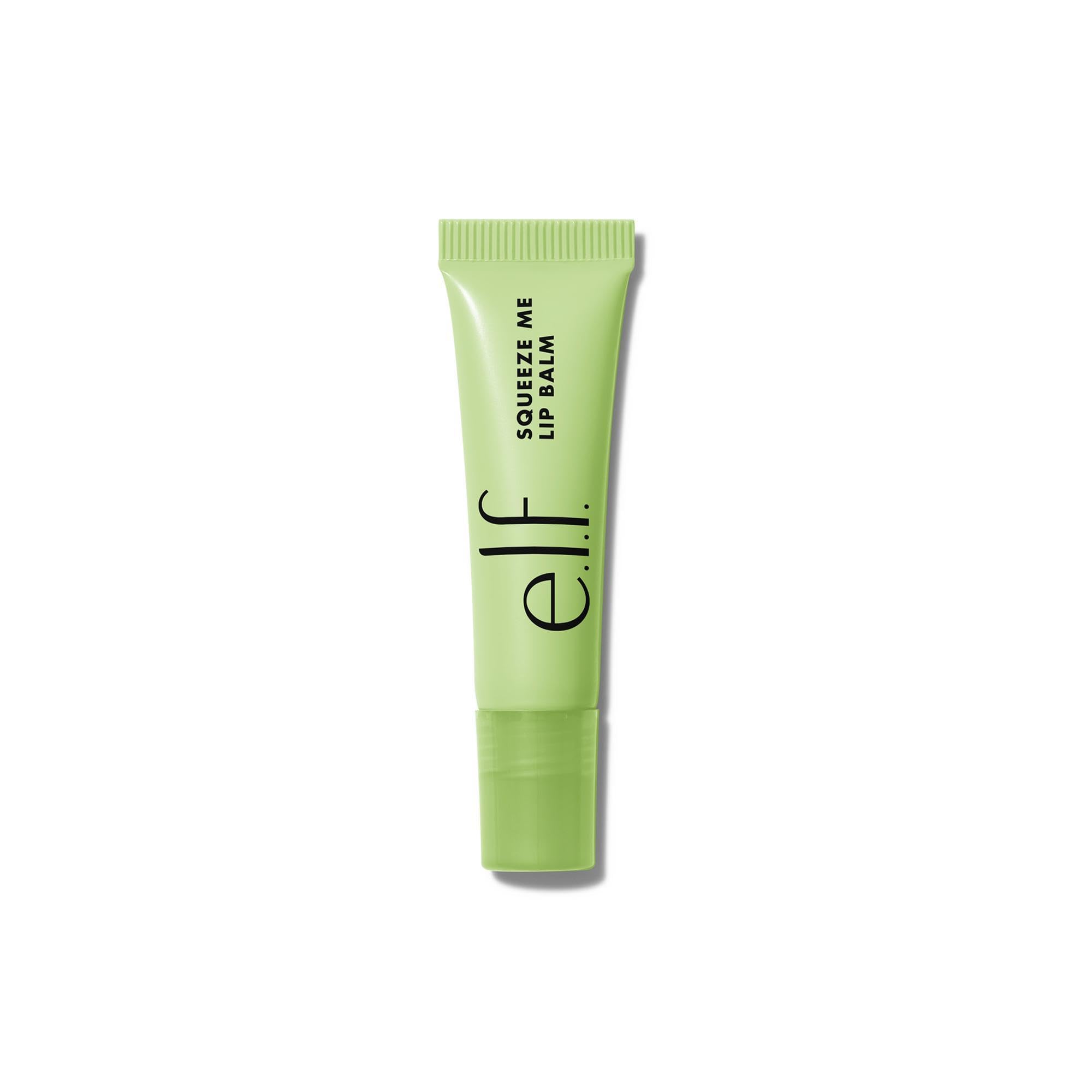 e.l.f. Squeeze Me Lip Balm, feuchtigkeitsspendender Lippenbalsam für einen Hauch von Farbe, mit Hyaluronsäure angereichert, vegan & frei von Tierversuchen, Honeydew