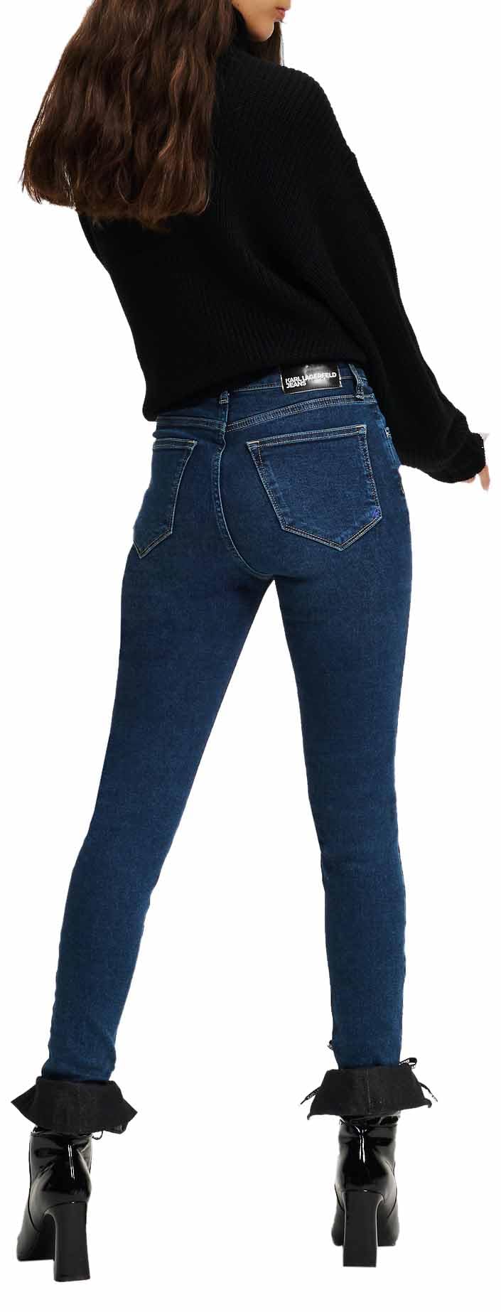 Karl Lagerfeld Jeans, Damskie, High Rise Skinny Denim, Skinny Leg
