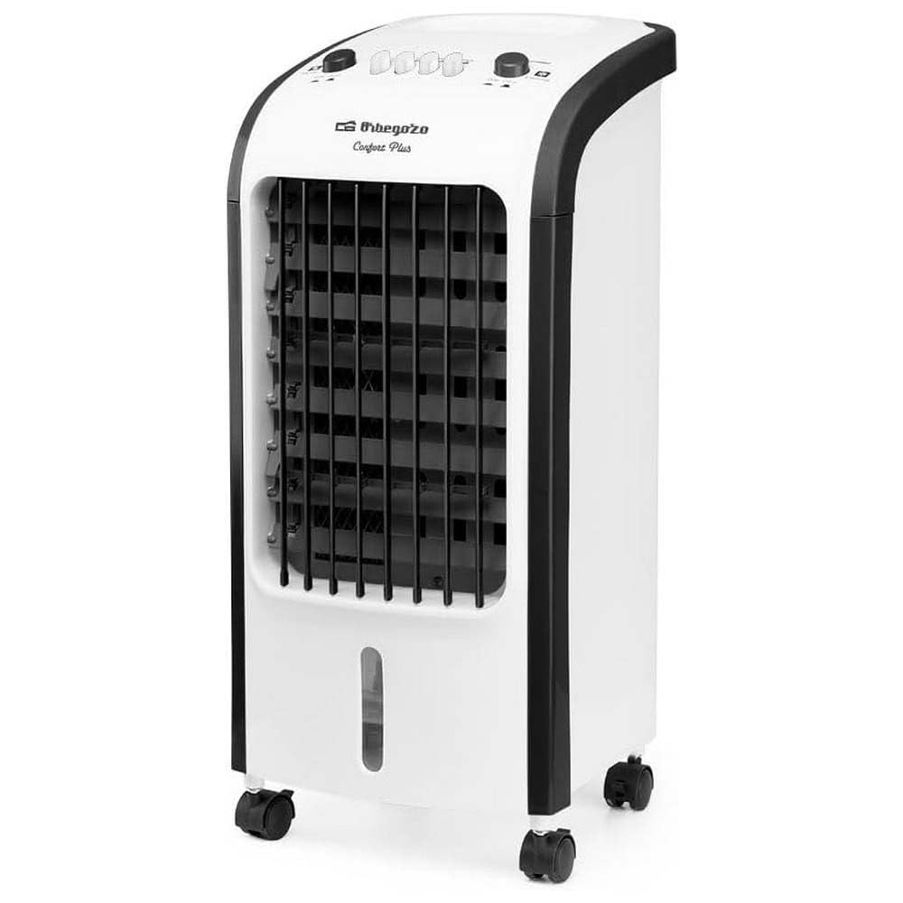 Climatizador Orbegozo AIR 38. Climatizador, purificador de aire y humidificador. Potencia: 80 W. Depósito de agua de 3,5 L. 3 velocidades de ventilación., Small, Azul