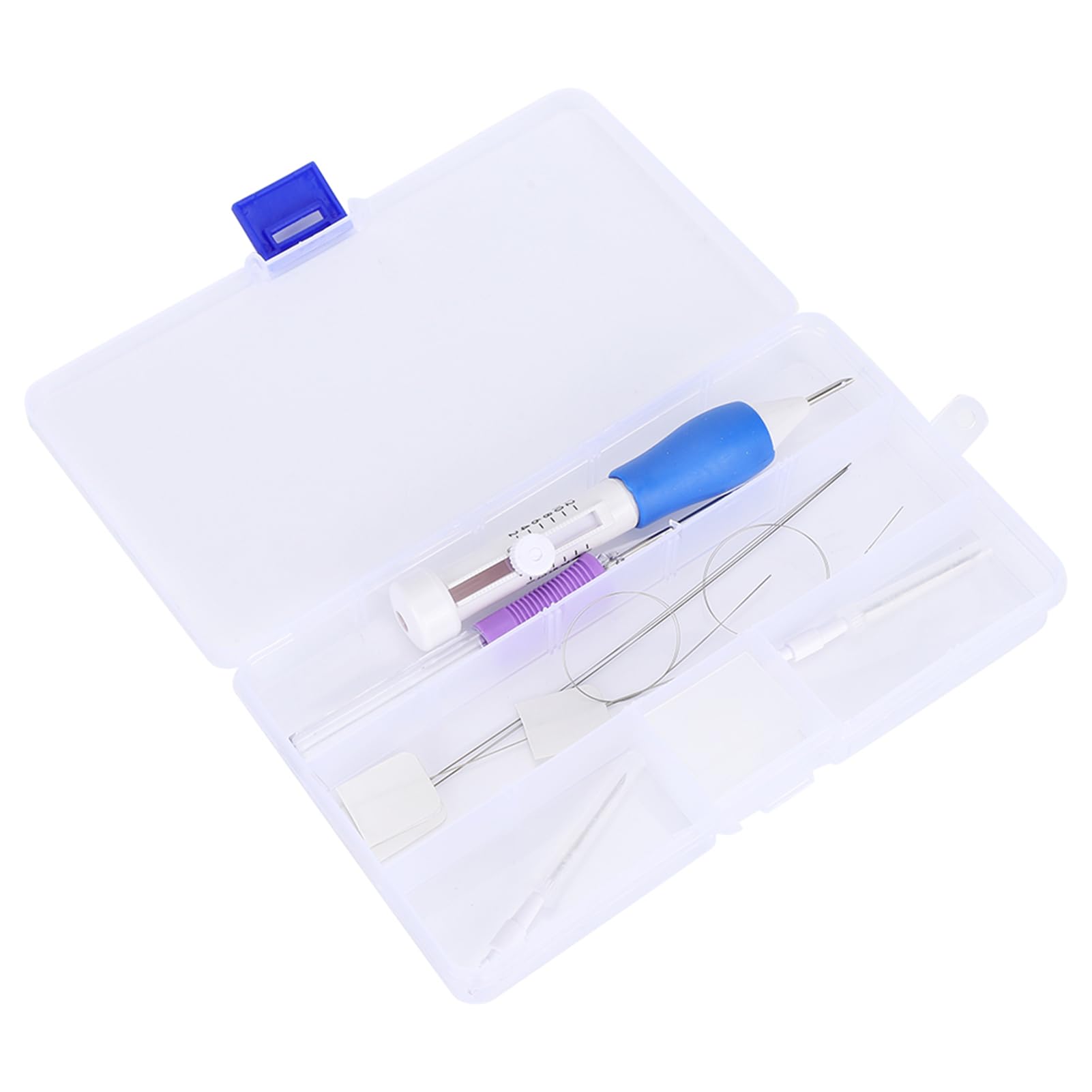 Punch Needle Set Embroidery Stitching Craft Tool High Quality Stainless Steel TPR Handle DIY Sewing Threading Device for Home Decor and Family Fun